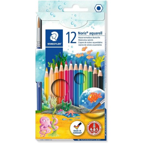 Lápices de Color Acuarelables Pack de 12 Uds