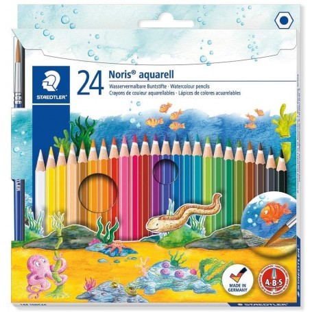 Lápices de Color Acuarelables Pack de 24 Uds