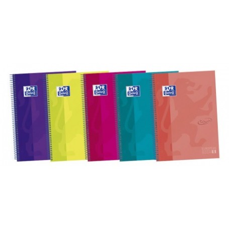 Cuaderno Oxford Europeanbook 5 Touch  Colores Vivos Formato Din A4